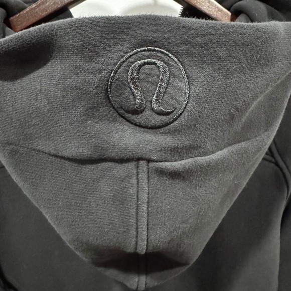 Lululemon Scuba Oversized Cropped Half Zip Hoodie Logo Athleisure M L Flawless - Picture 4 of 13